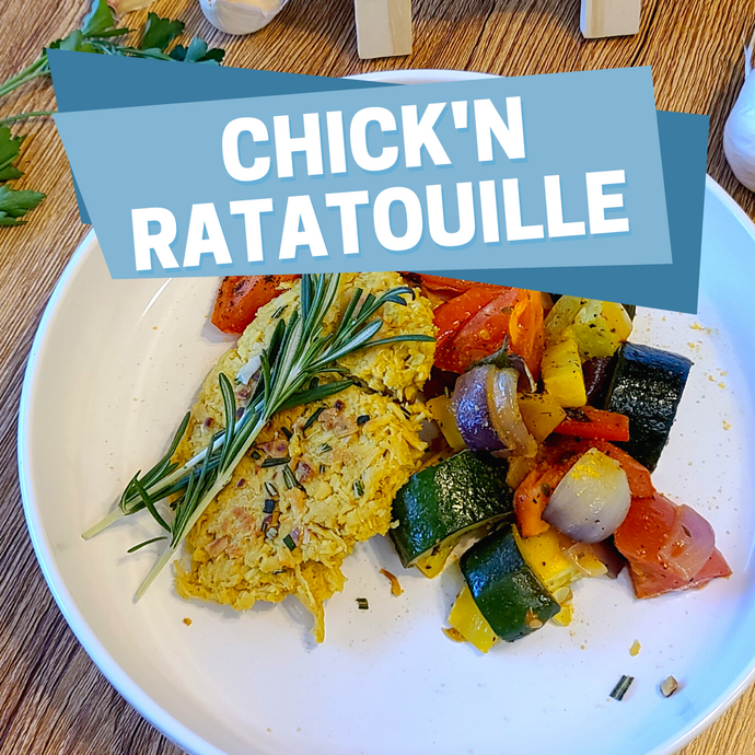 Vegan Chick'n Sheet Pan Ratatouille