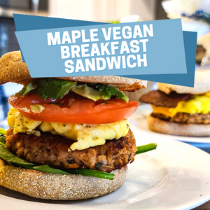 Maple Vegan Sausage Breakfast Sandwich