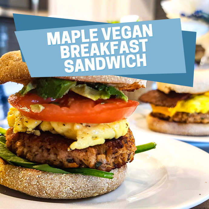 Maple Vegan Sausage Breakfast Sandwich