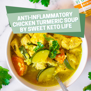 Chicken Turmeric Soup Recipe by Sweet Keto Life