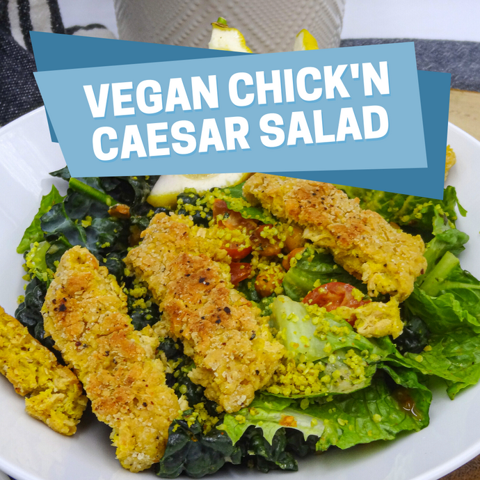 Vegan Caesar Salad with Breaded Plant-Based Chick'n Recipe