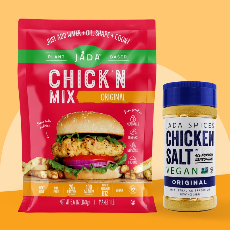 jada spices plant based chicken mix Plant-Based Original Chicken Mix