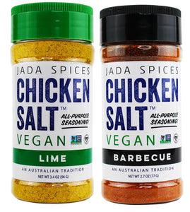chicken salt vegan and vegetarian seasoning lime and barbecue flavors