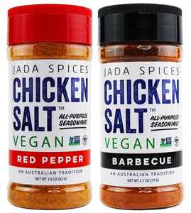 chicken salt vegan and vegetarian seasoning red pepper and barbecue flavors