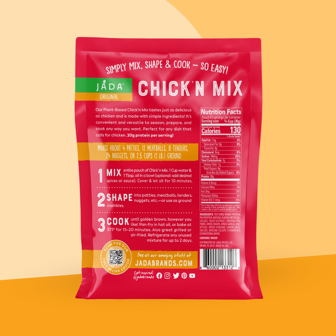 jada chicken plant based Plant-Based Original Chicken Mix 2-Pack