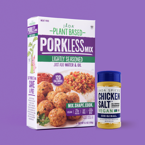 Plant-Based Porkless Mix & Vegan Chicken Salt